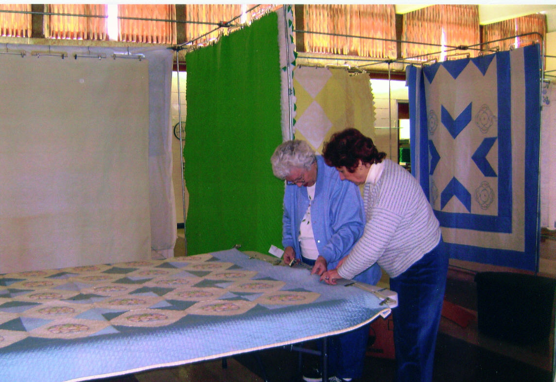 setting up quilts